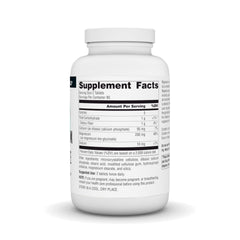 Source Naturals etiqueta con información del producto y ventaja de transparencia de ingredientes