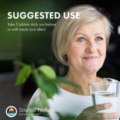 Source Naturals etiqueta con información de dosis y composición