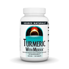 Source Naturals frasco frontal mostrando 120 tabletas y beneficios claros