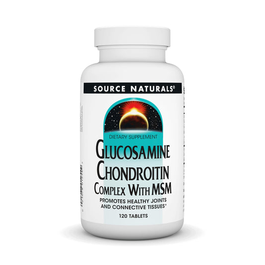 Source Naturals Glucosamina Chondroitina MSM, presentación de tableta para articulaciones