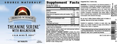 Source Naturals Serene Science tabletas con magnesio para apoyo general