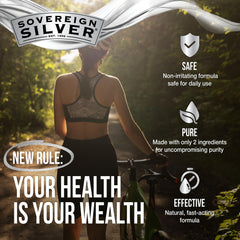 Sovereign Silver textura de la solución nasal que muestra claridad y suavidad para limpieza