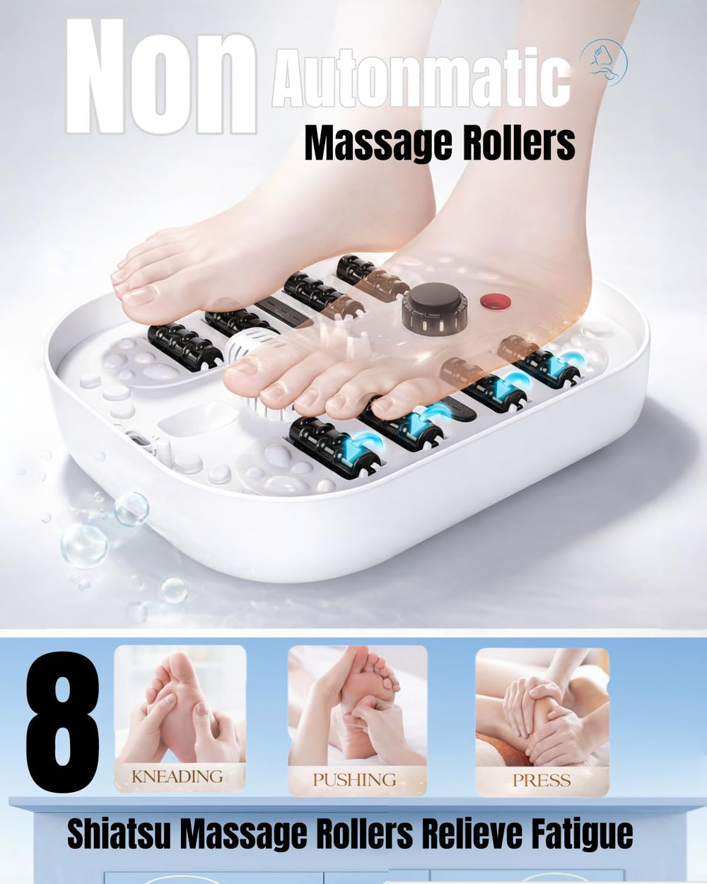 SPA4PIEDS burbujas activas en la cubeta que aumentan la circulación y confort
