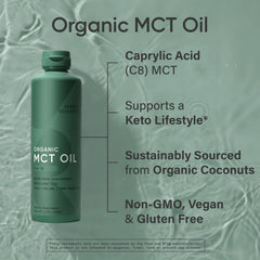 Sports Research aceite MCT vertido en café para energía rápida