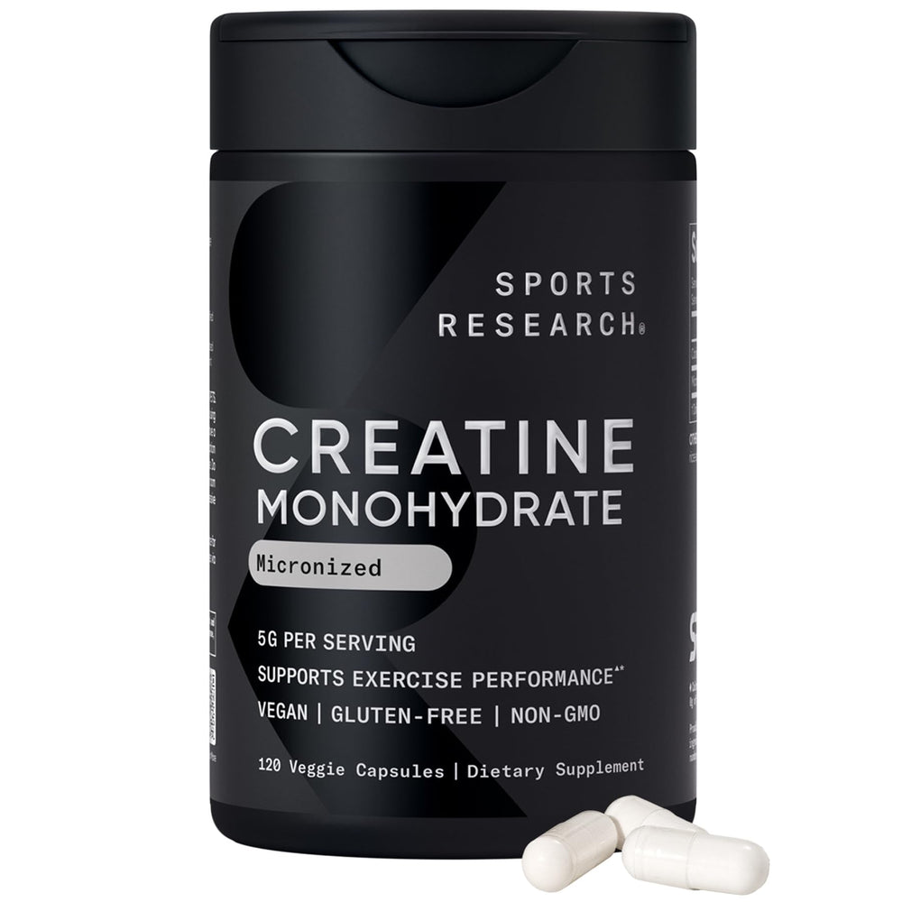 Sports Research caja frontal mostrando el envase y beneficio conveniencia