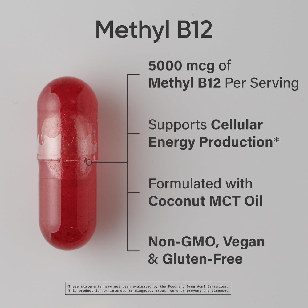 Sports Research primer plano de cápsula líquida mostrando textura y formato vegano