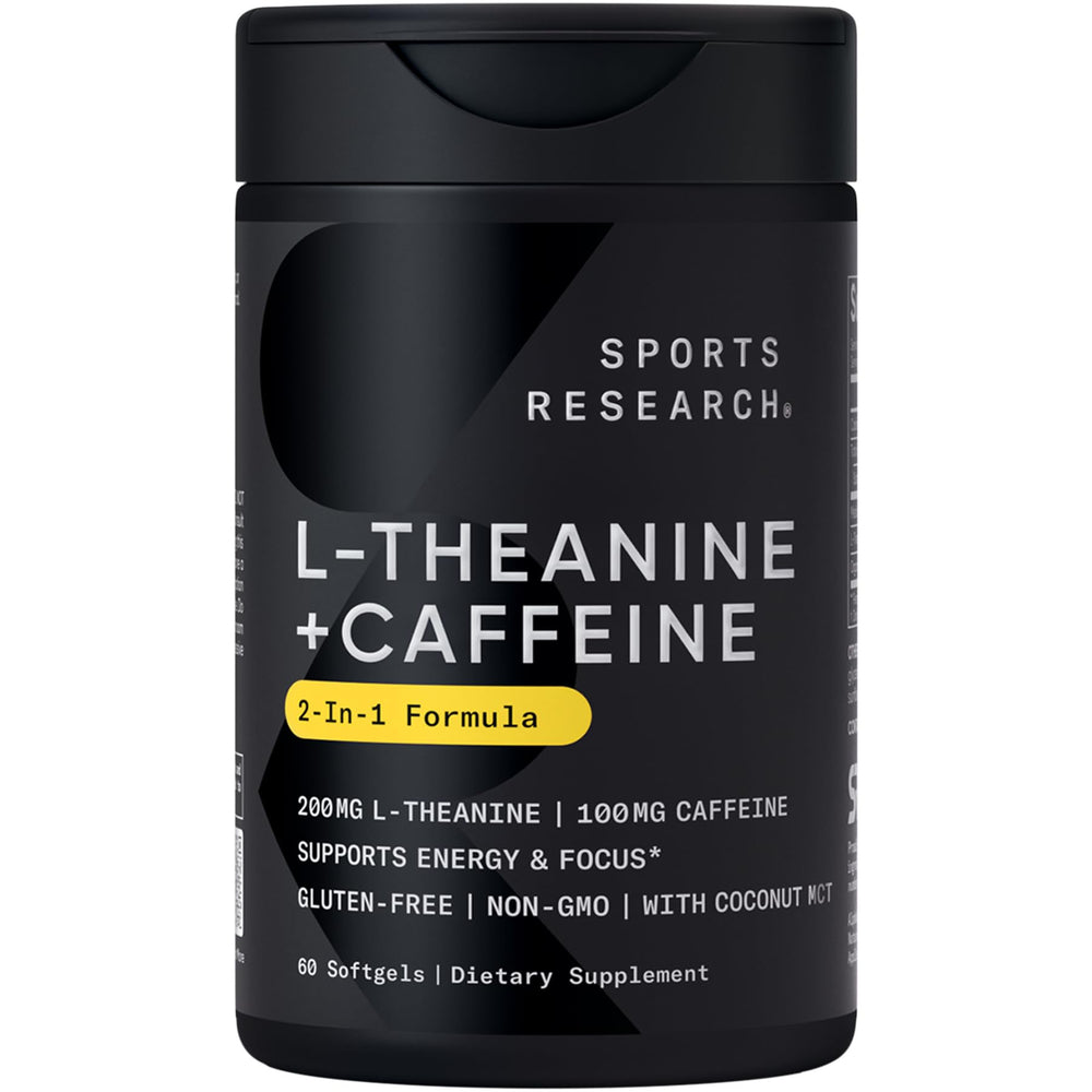 Sports Research frasco frontal mostrando etiqueta y beneficios rápidos