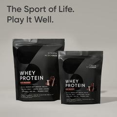 Sports Research brownie proteico horneado con polvo, muestra versatilidad en recetas