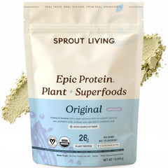 Sprout Living envase frontal mostrando etiqueta limpia y beneficios claros