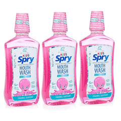 Spry botella frontal sabor chicle, refresca y protege esmalte