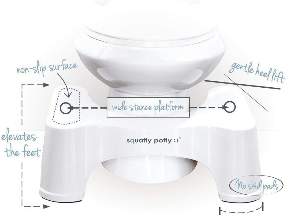 Squatty Potty en un baño moderno mostrando integración estética