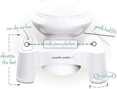 Squatty Potty en un baño moderno mostrando integración estética