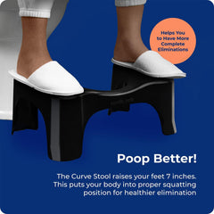 Squatty Potty en uso demostrando postura más natural y confort