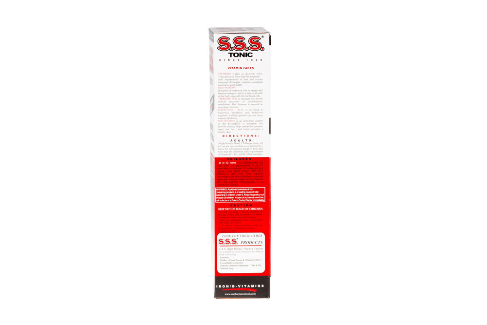S.S.S. Tonic textura del líquido en primer plano que facilita la absorción
