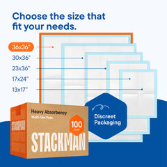 Stack Man pad en uso sobre una cama mostrando protección nocturna