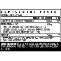 Etiqueta de STACKER 3 con ingredientes y beneficios claros en la guía