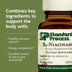 Standard Process etiqueta con lista de ingredientes y beneficios visibles