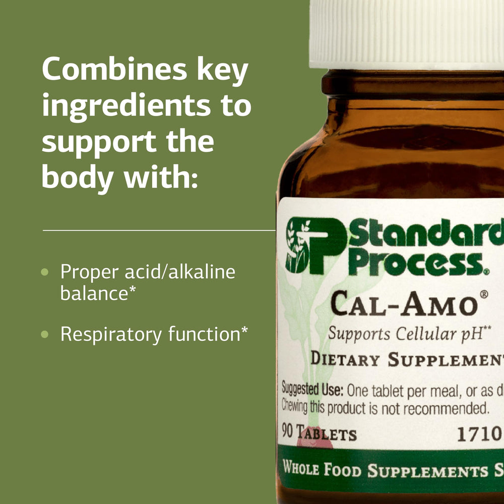 Standard Process Cal-Amo ingredientes naturales para confianza en la fórmula