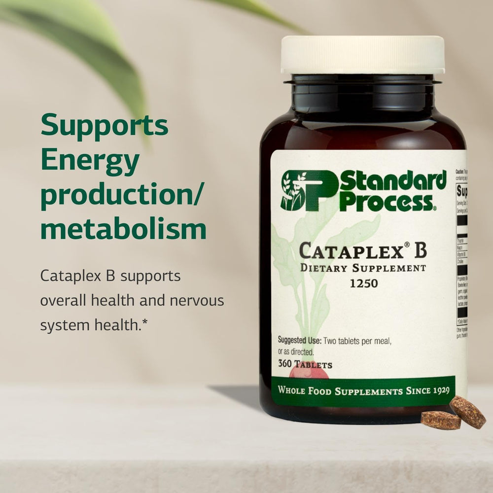 Standard Process Inc. primer plano textura de tableta Cataplex B, facilidad de ingerir
