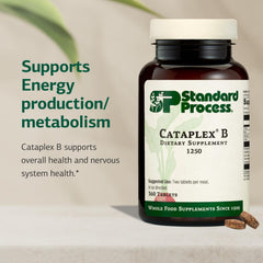 Standard Process Inc. primer plano textura de tableta Cataplex B, facilidad de ingerir