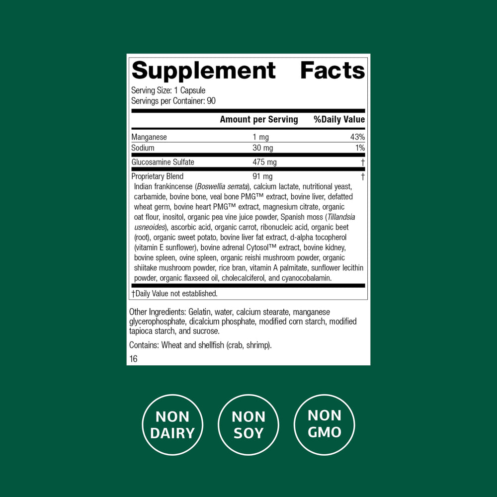 Standard Process cápsulas en primer plano resaltando comodidad y dosificación