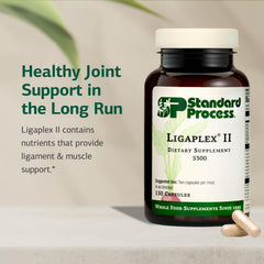Standard Process Ligaplex II primer plano de cápsula mostrando acabado y calidad