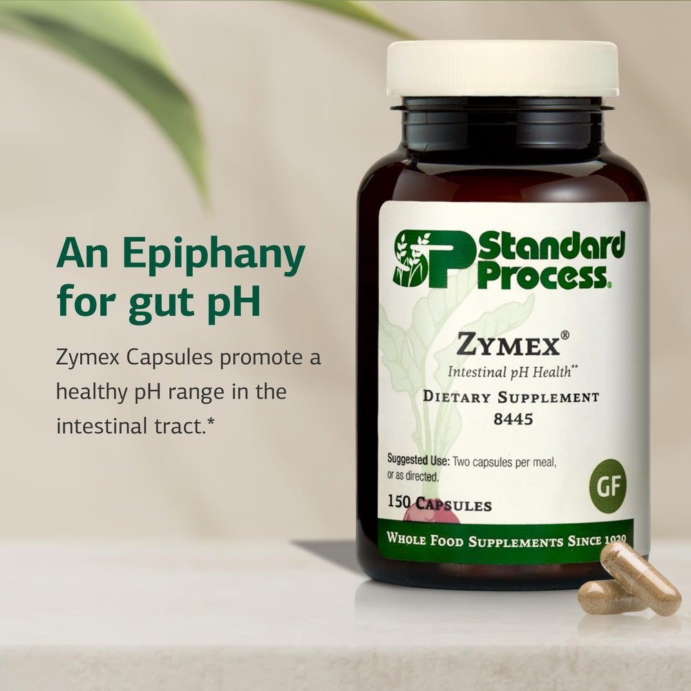 Ingredientes Zymex Standard Process: zanahoria y remolacha naturales, apoyo nutritivo