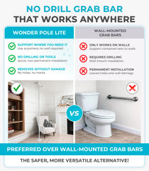 Stander perfil blanco en baño, integración estética y discreta