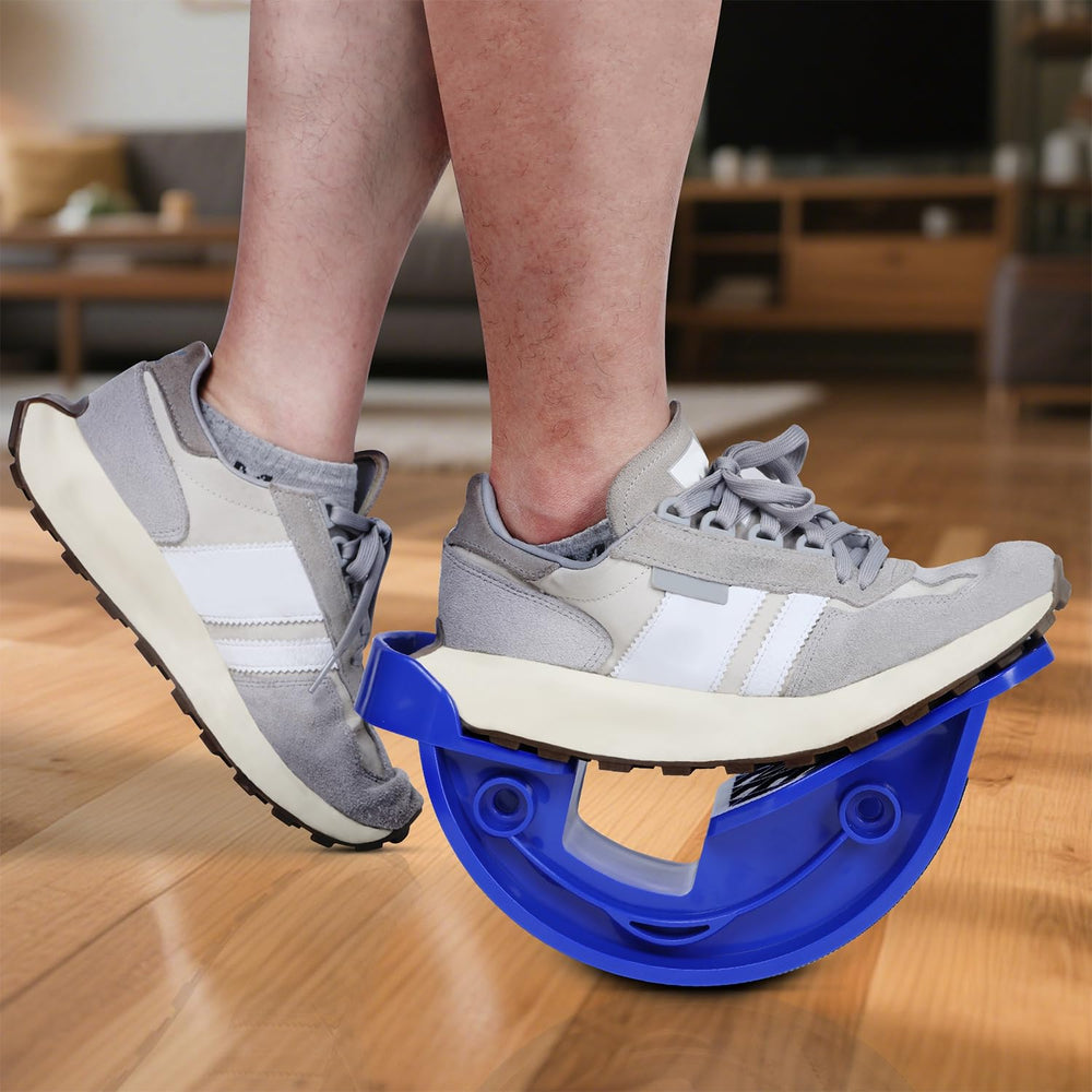 Stentec persona usando el estirador en casa para mejorar movilidad