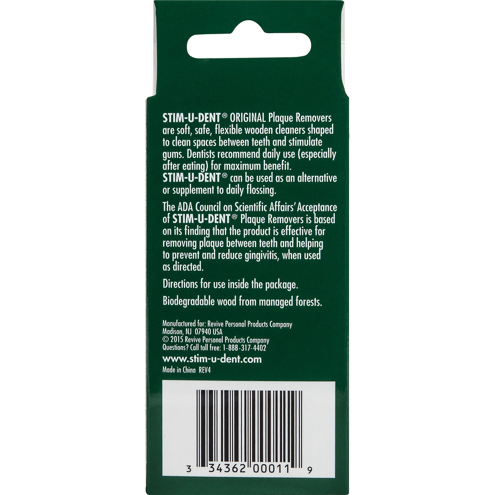 Stim-U-Dent textura de madera y menta, natural y suave para las encías
