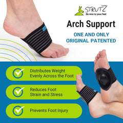 Strutz Sole Angel colocado en zapatilla deportiva mejora comodidad al correr