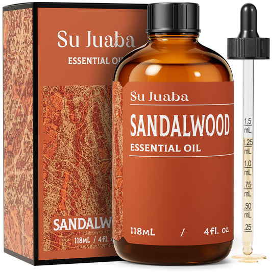 SU JUABA frasco ámbar de sándalo preserva aroma y facilita dosificación