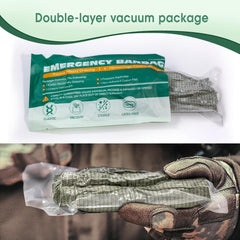 SuccorWare venda desplegada mostrando textura elástica y cierre seguro
