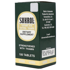 Sukrol etiqueta con información nutricional legible y confianza