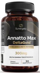 Sunergetic frente del empaque mostrando tocotrienoles y beneficio antioxidante
