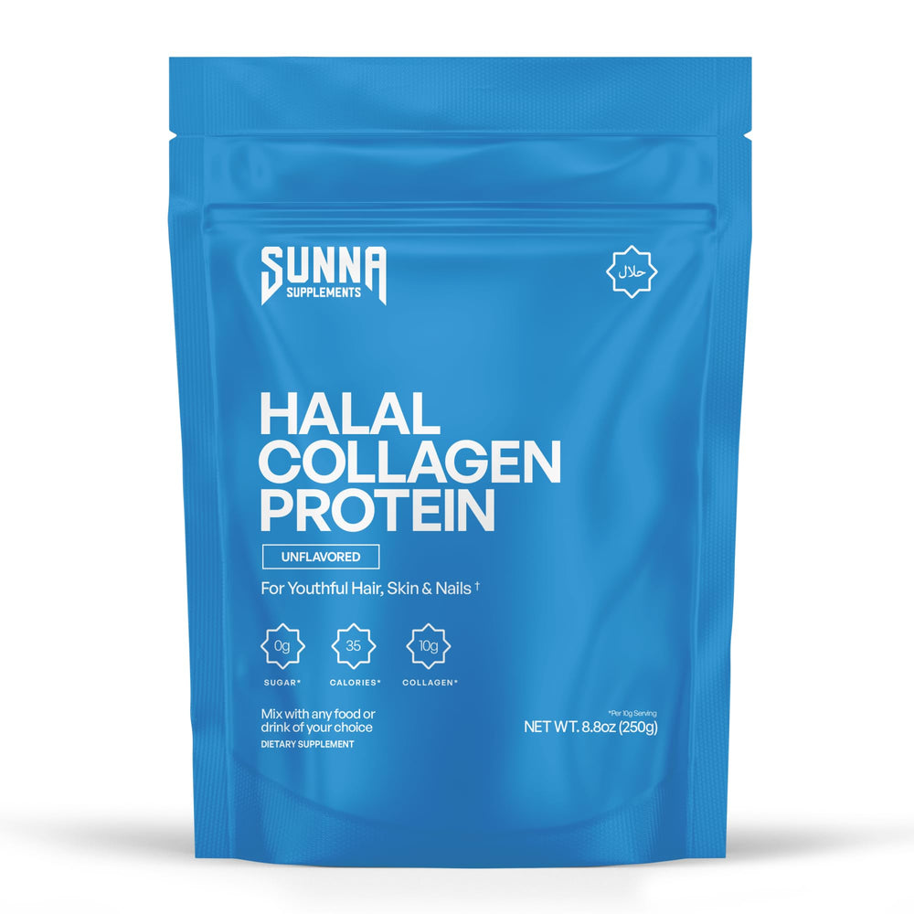 SUNNA SUPPLEMENTS frontal del envase mostrando producto puro y sin sabor
