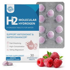 Sunshine & Rain frente del empaque mostrando 30 tabletas y beneficios visibles