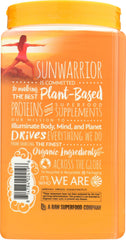 Sunwarrior cucharada con polvo muestra tamaño de la porción
