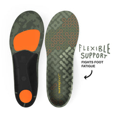 Superfeet Hike Cushion en uso durante senderismo ofreciendo soporte y comodidad