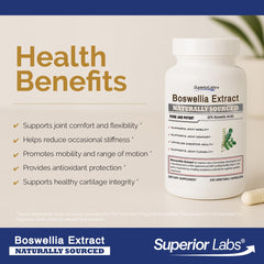Superior Labs polvo de extracto de Boswellia mostrando concentración y color natural