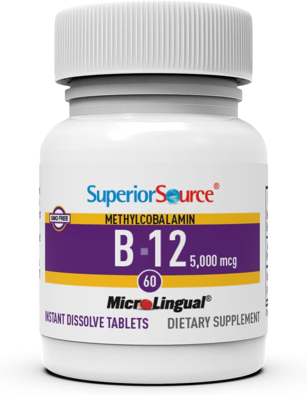 Superior Source etiqueta nutricional en detalle que evidencia pureza y dosis