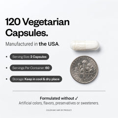 Supersmart frasco junto a objetos cotidianos indicando suministro 60 días