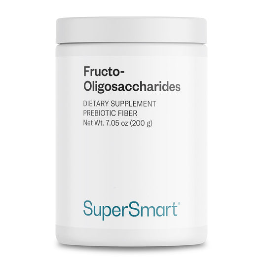 Supersmart Fructo Oligosacáridos envase de 200 g, complemento de fibra para la salud intestinal