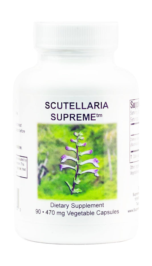 Supreme Nutrition frasco frontal mostrando 90 cápsulas y claridad de marca