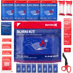 SurviveX embalaje del kit portátil, listo para emergencias