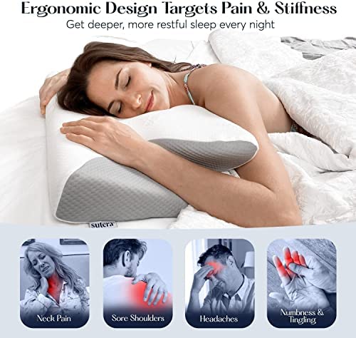 SUTERA persona durmiendo boca arriba con apoyo estable de la almohada