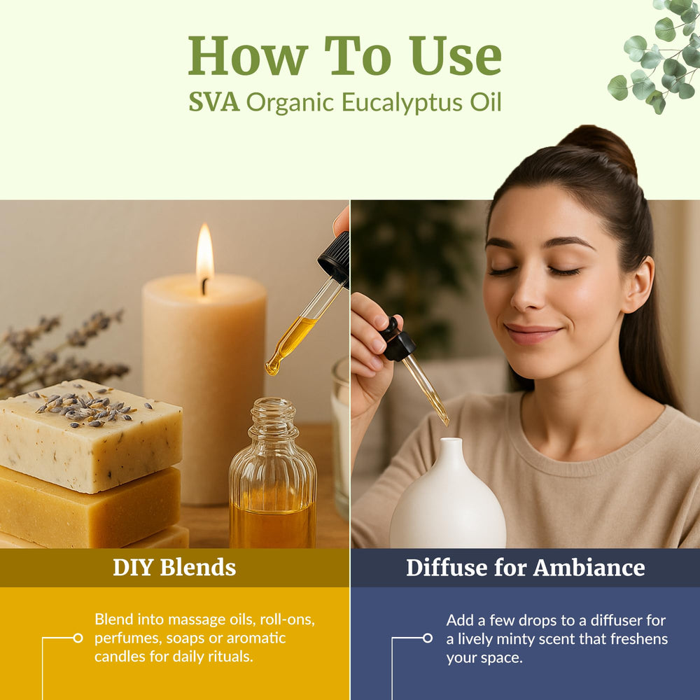 SVA ORGANICS aceite añadido en jabón artesanal para aroma natural