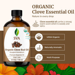 SVA ORGANICS gotero vertiendo aceite, embalaje visible y aplicación precisa