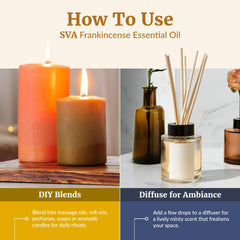 SVA ORGANICS mezcla de incienso con aceite portador lista para masaje