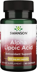 Swanson ácido alfa lipoico 300 mg botella: soporte antioxidante diario